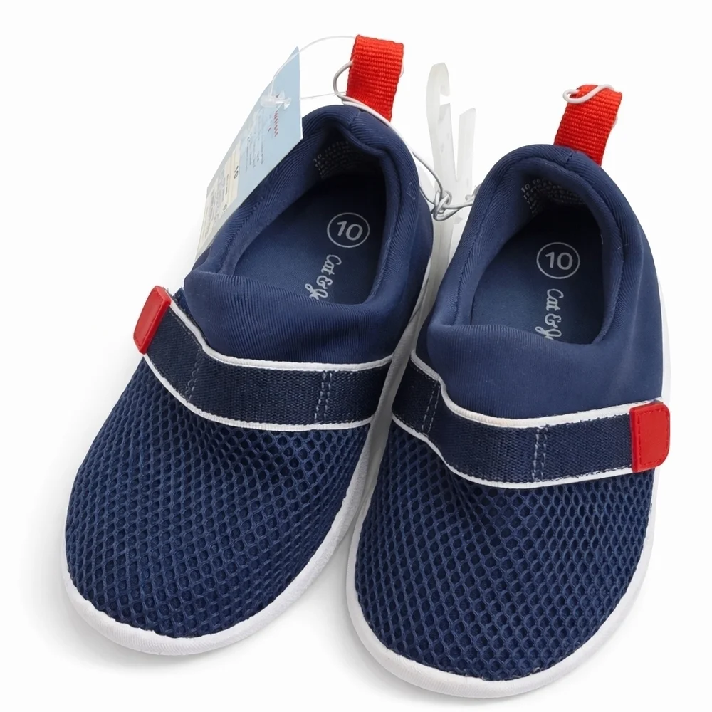 Cat & Jack Toddler Boys Water Shoes Navy Blue Size 10 NWT Beach Pool Shoes